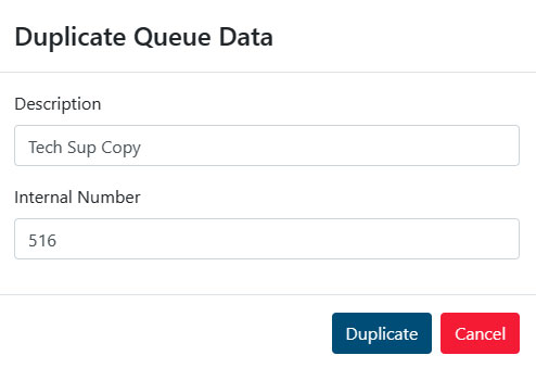 Duplicate queue data